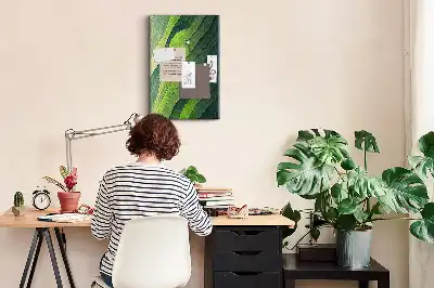 Cork pin board with natural landscape lines