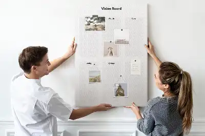Cork Note Board Map of dreams