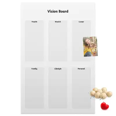 Cork Note Board Map of dreams