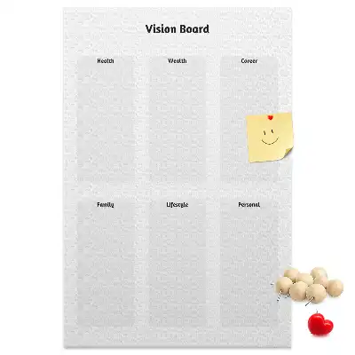 Cork Note Board Map of dreams