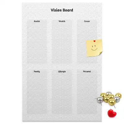 Cork Note Board Map of dreams