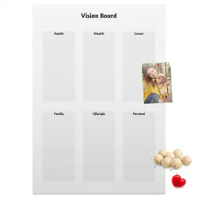 Cork Note Board Map of dreams