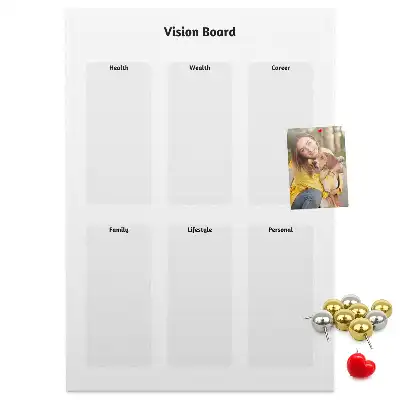 Cork Note Board Map of dreams
