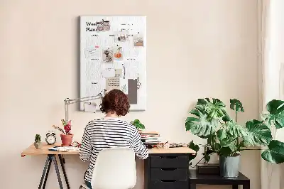 Wall Cork Weekly Planner Memo Board