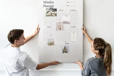 Wall Cork Weekly Planner Memo Board