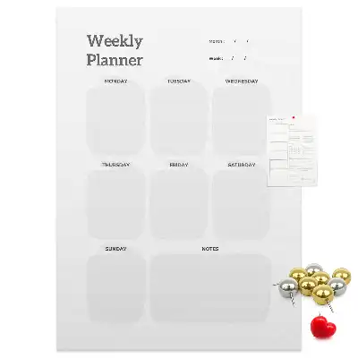 Wall Cork Weekly Planner Memo Board