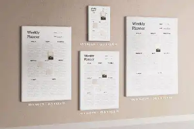 Wall Cork Weekly Planner Memo Board
