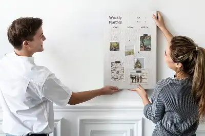Wall Cork Weekly Planner Memo Board