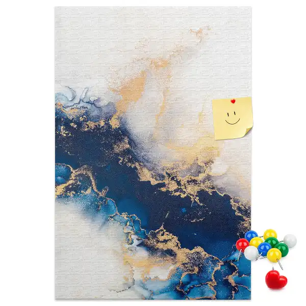 Cork pin board Abstraction in marble