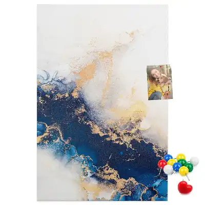 Cork pin board Abstraction in marble