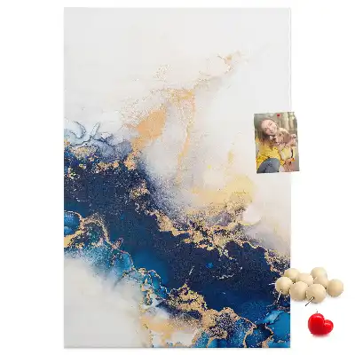 Cork pin board Abstraction in marble