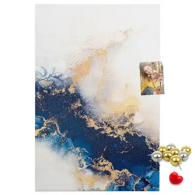 Cork pin board Abstraction in marble