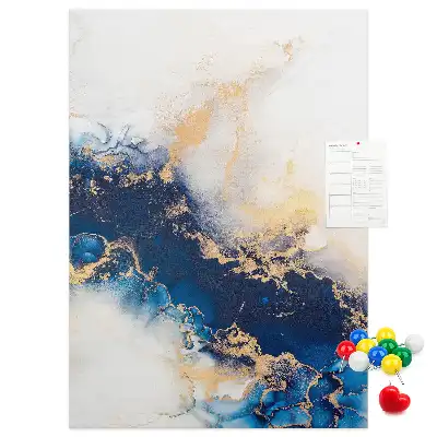 Cork pin board Abstraction in marble