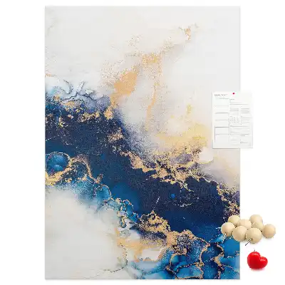 Cork pin board Abstraction in marble