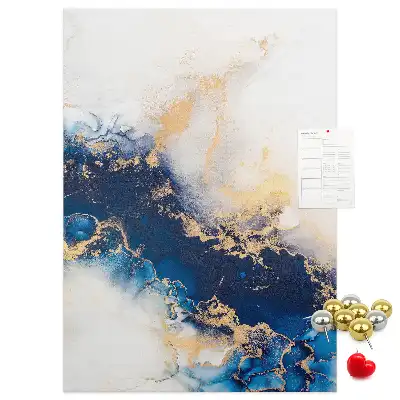 Cork pin board Abstraction in marble