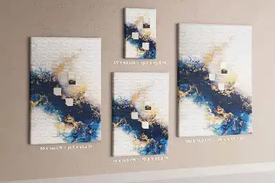 Cork pin board Abstraction in marble