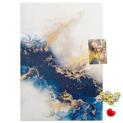Cork pin board Abstraction in marble