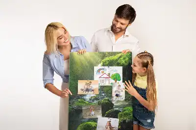 Waterfall landscape cork note board