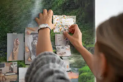Waterfall landscape cork note board