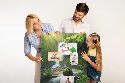 Waterfall landscape cork note board