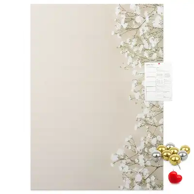 Wall cork memo board Subtle flowers