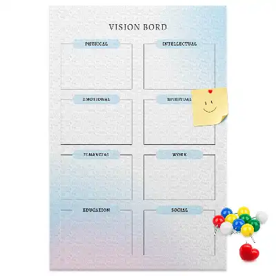 Cork Goal Setting Bulletin Board