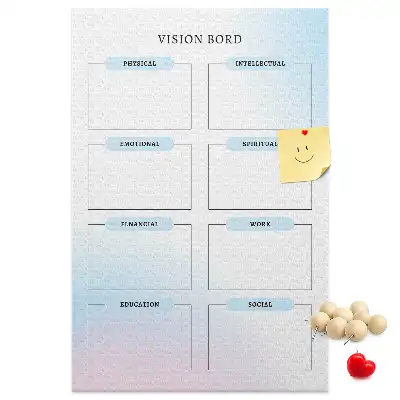 Cork Goal Setting Bulletin Board