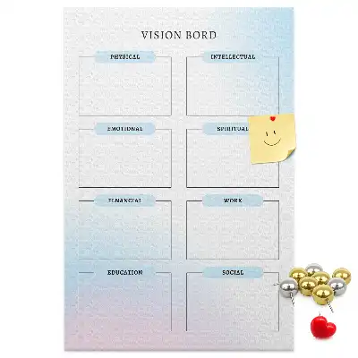 Cork Goal Setting Bulletin Board