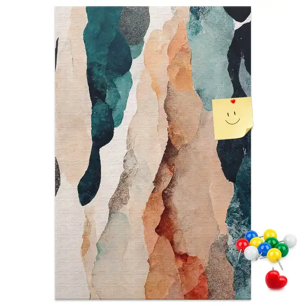 Cork pin board Artistic spots