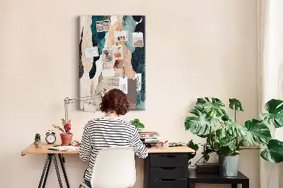 Cork pin board Artistic spots