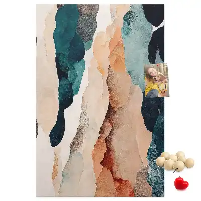 Cork pin board Artistic spots