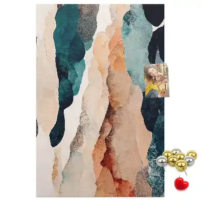 Cork pin board Artistic spots