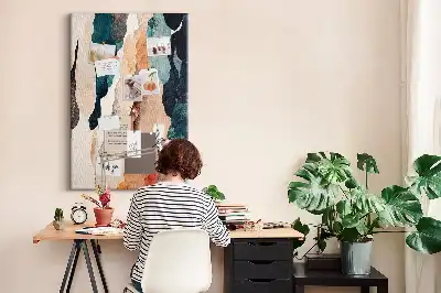 Cork pin board Artistic spots