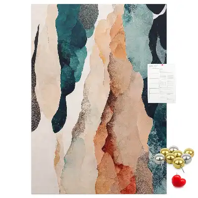 Cork pin board Artistic spots