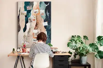 Cork pin board Artistic spots