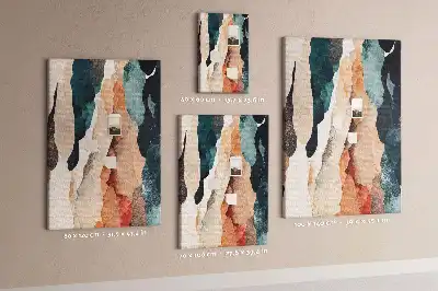 Cork pin board Artistic spots