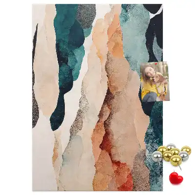 Cork pin board Artistic spots