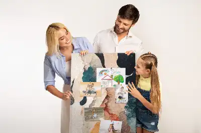 Abstract Cork Note Board