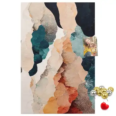 Abstract Cork Note Board