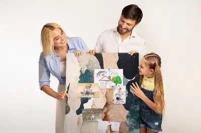 Abstract Cork Note Board