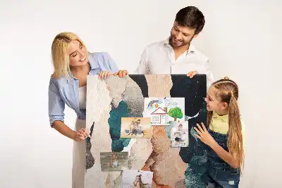 Abstract Cork Note Board
