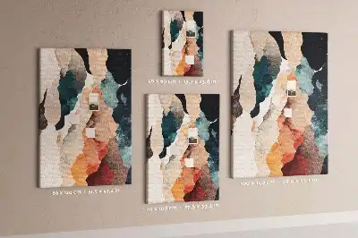 Abstract Cork Note Board