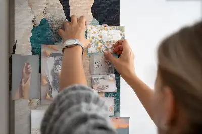 Abstract Cork Note Board