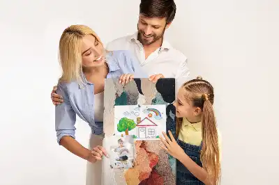 Abstract Cork Note Board