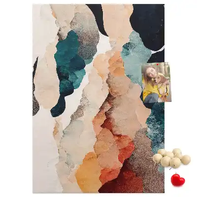 Abstract Cork Note Board