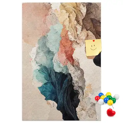 Abstract spots wall cork memo board