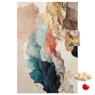 Wall cork memo board Abstract spots