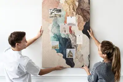 Wall cork memo board Abstract spots