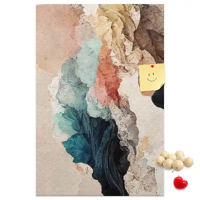 Abstract spots wall cork memo board