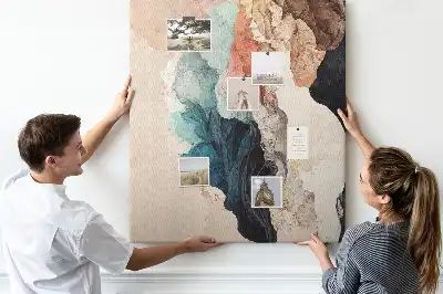 Abstract spots wall cork memo board
